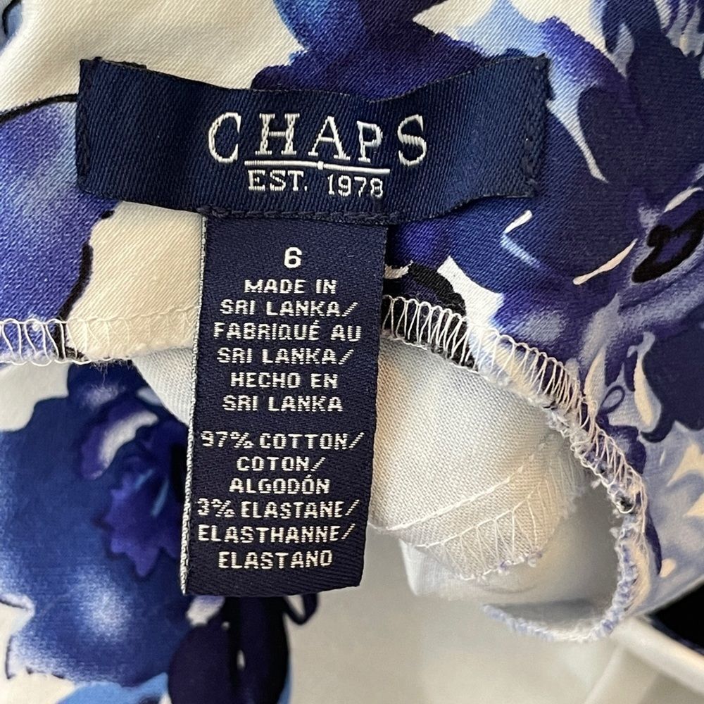 Chaps‎ Floral Blue Dress - Picture 7 of 7